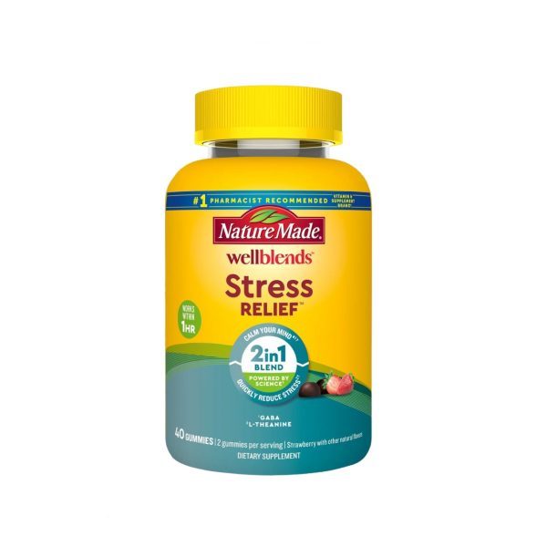 Nature Made Wellblends Stress Relief  2in1 Blend GABA & L-THEANINE