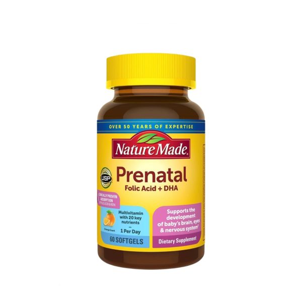 Nature Made Prenatal Folic Acid + DHA 60 Softgel